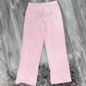 Juicy Couture Light Pink Velour Lounge Pants